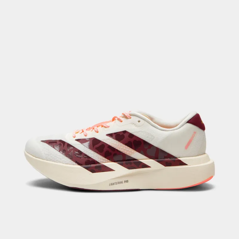 adidas Women's Adizero Evo SL Off White / Shadow Red made by Adidas