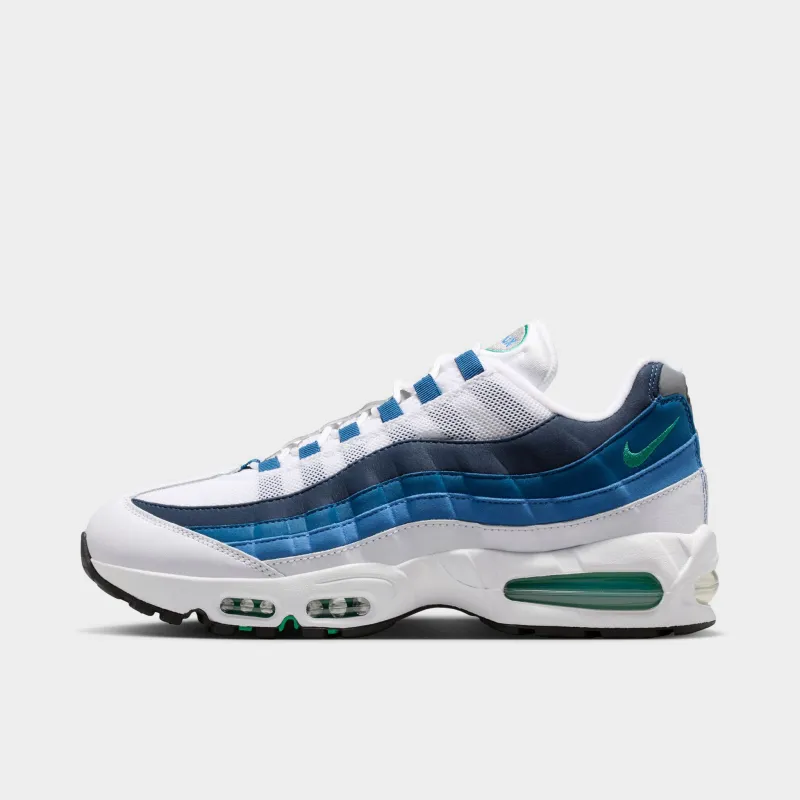 Nike Air Max 95 OG White / Emerald Green - Lake Blue made by Nike