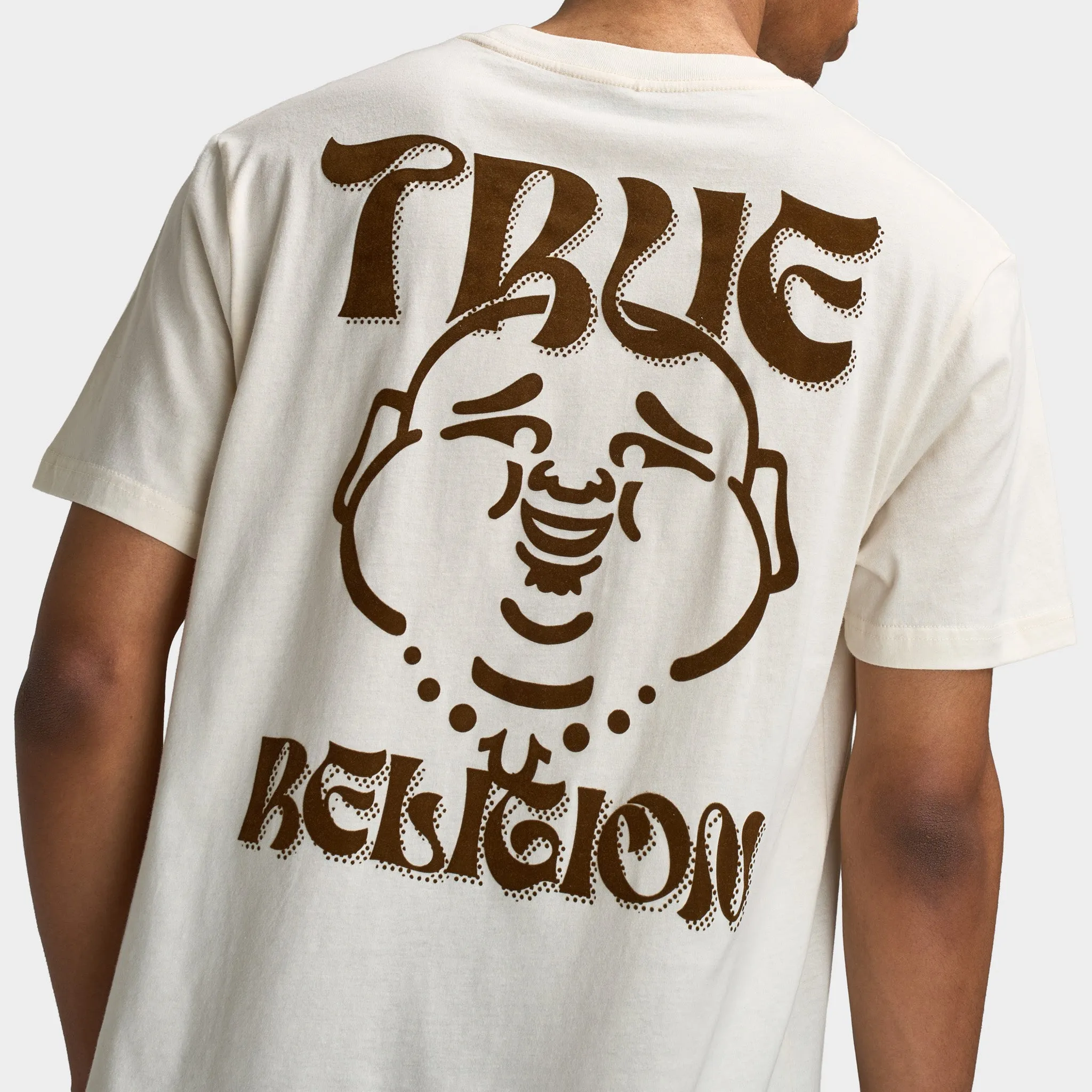 True Religion Wavy Logo Buddha Face Tee Winter White sold by JD Sports product image thumbnail 4