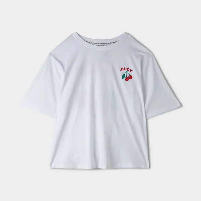 Juicy Couture Oversized Graphic T-Shirt / White made by Juicy Couture