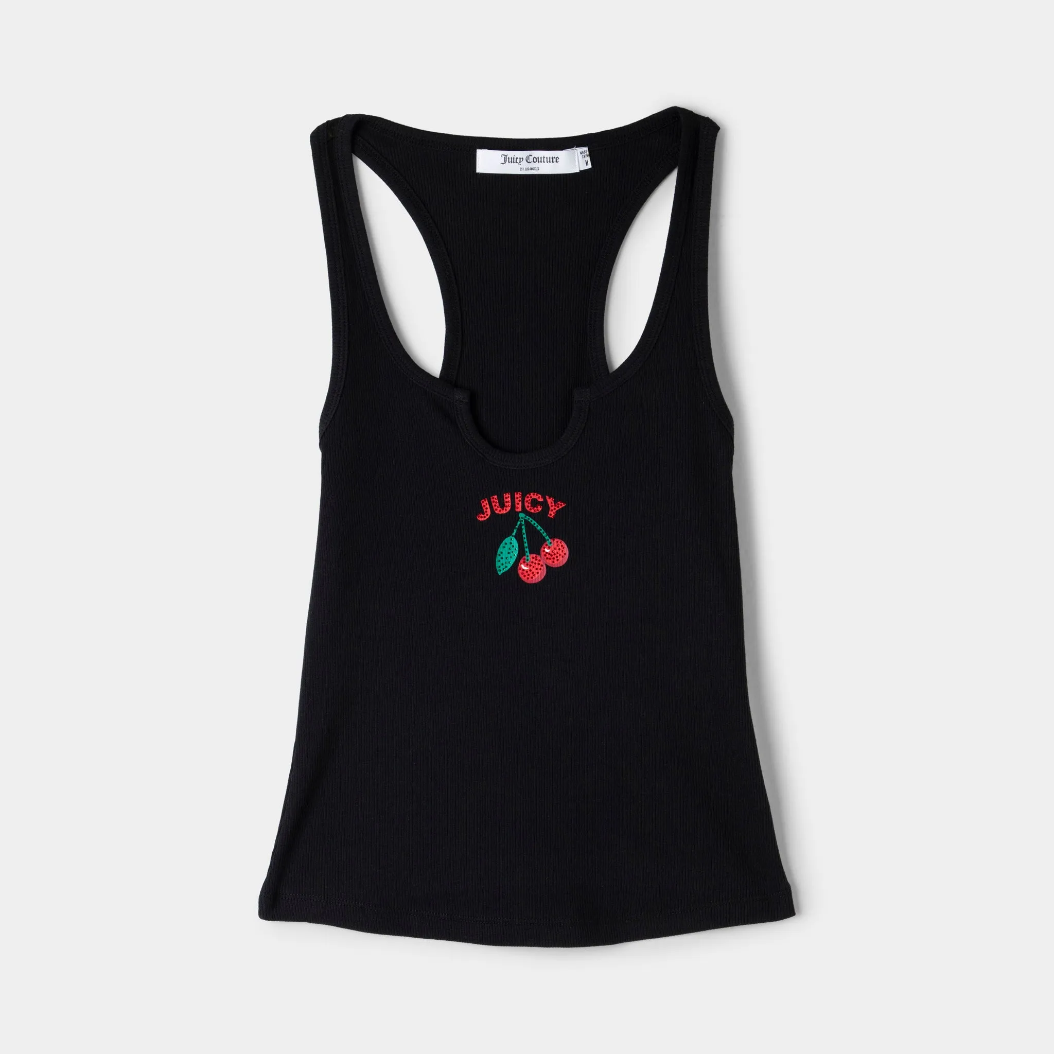 Juicy Couture Women's Racerback Graphic Tank / Liquorice sold by JD Sports
