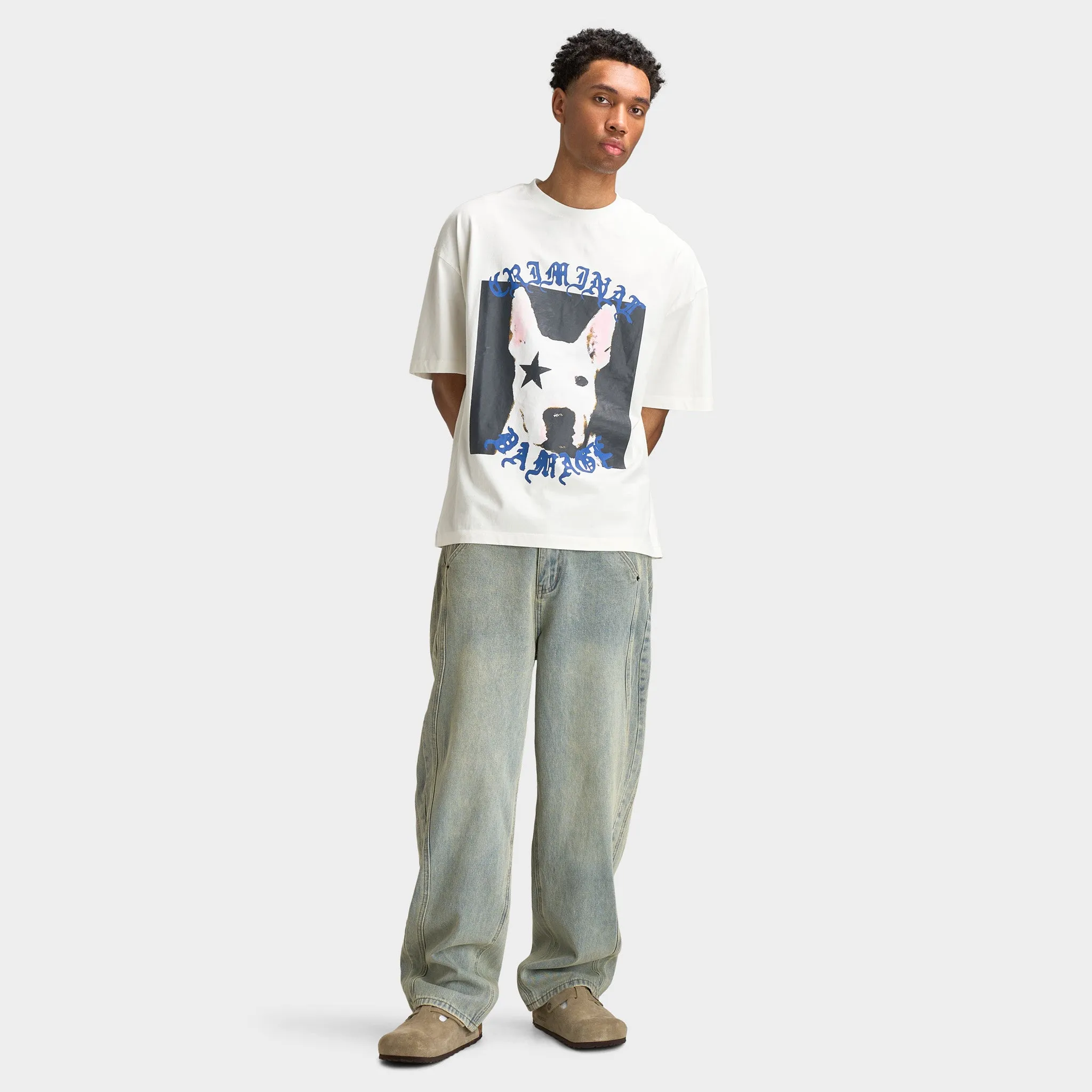 Criminal Damage Star Dog T-Shirt / Off-White sold by JD Sports product image thumbnail 5