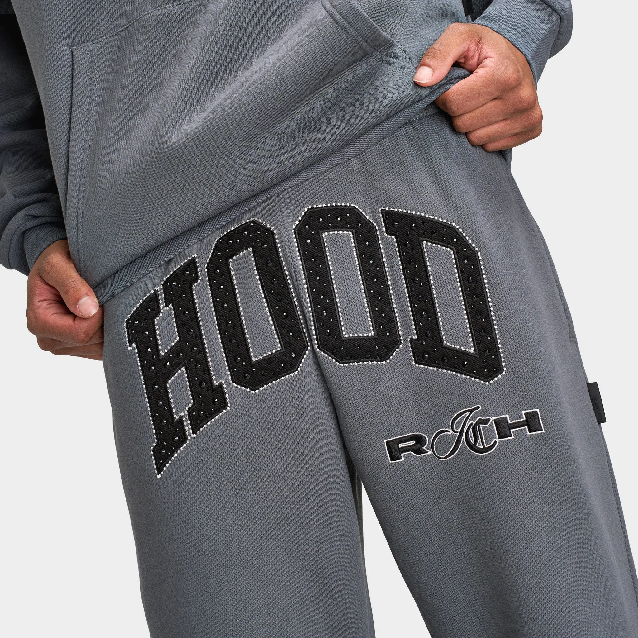 Hoodrich Captain Oversized Wide Leg Jogger Enigma / Black sold by JD Sports product image thumbnail 5