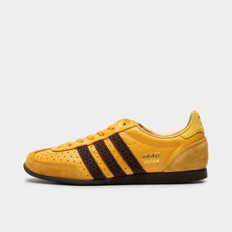 adidas Women's JAPAN Preloved Yellow / Aurora Coffee - Gold Metallic made by Adidas