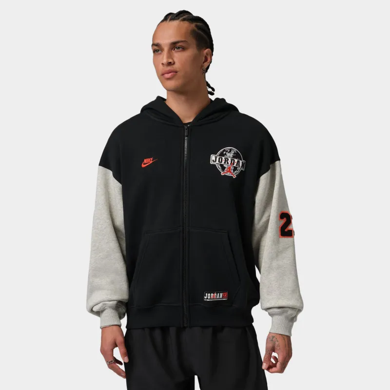 Jordan Brooklyn Oversized Full-Zip Hoodie / Black made by Jordan
