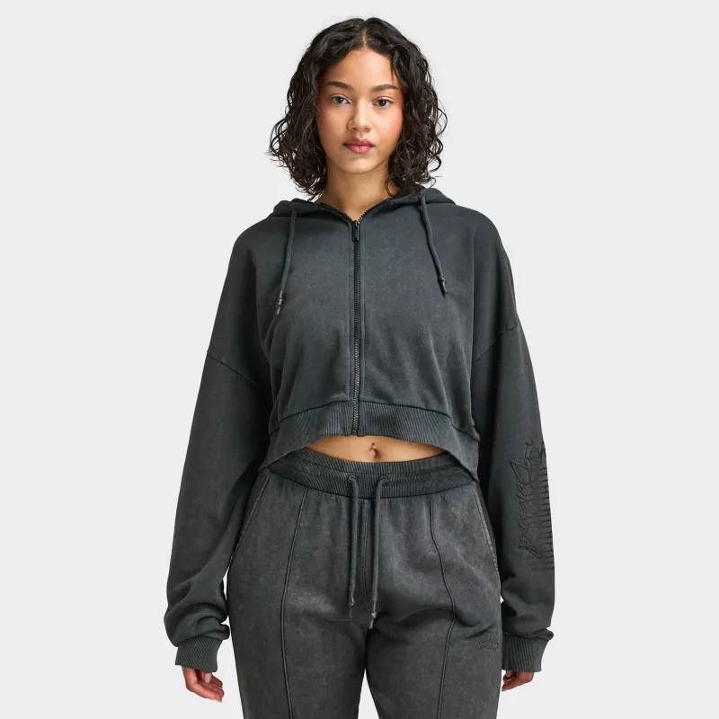 Supply & Demand Women's Monair Boxy Full-Zip Hoodie / Grey Wash made by JD Sports