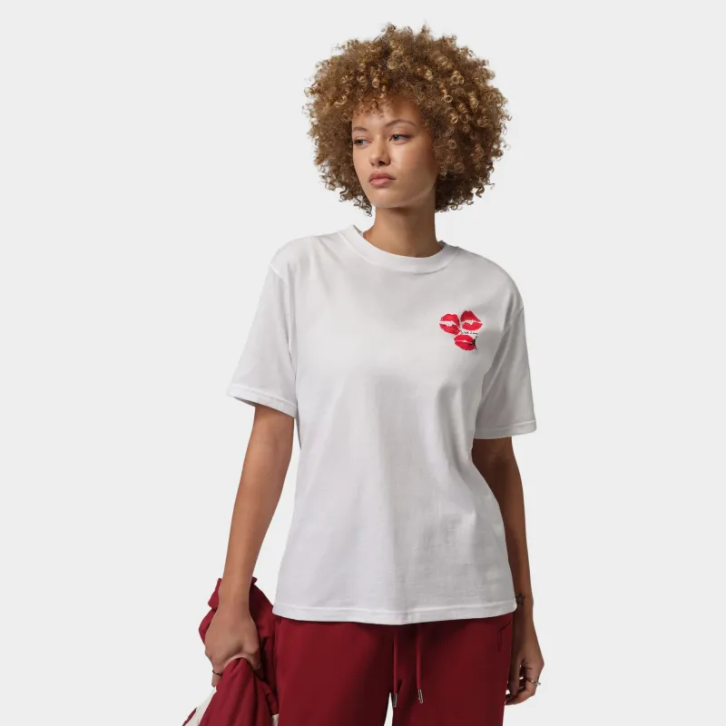 Jordan Women's Flight GF GFX T-Shirt Kiss White / Black made by Jordan