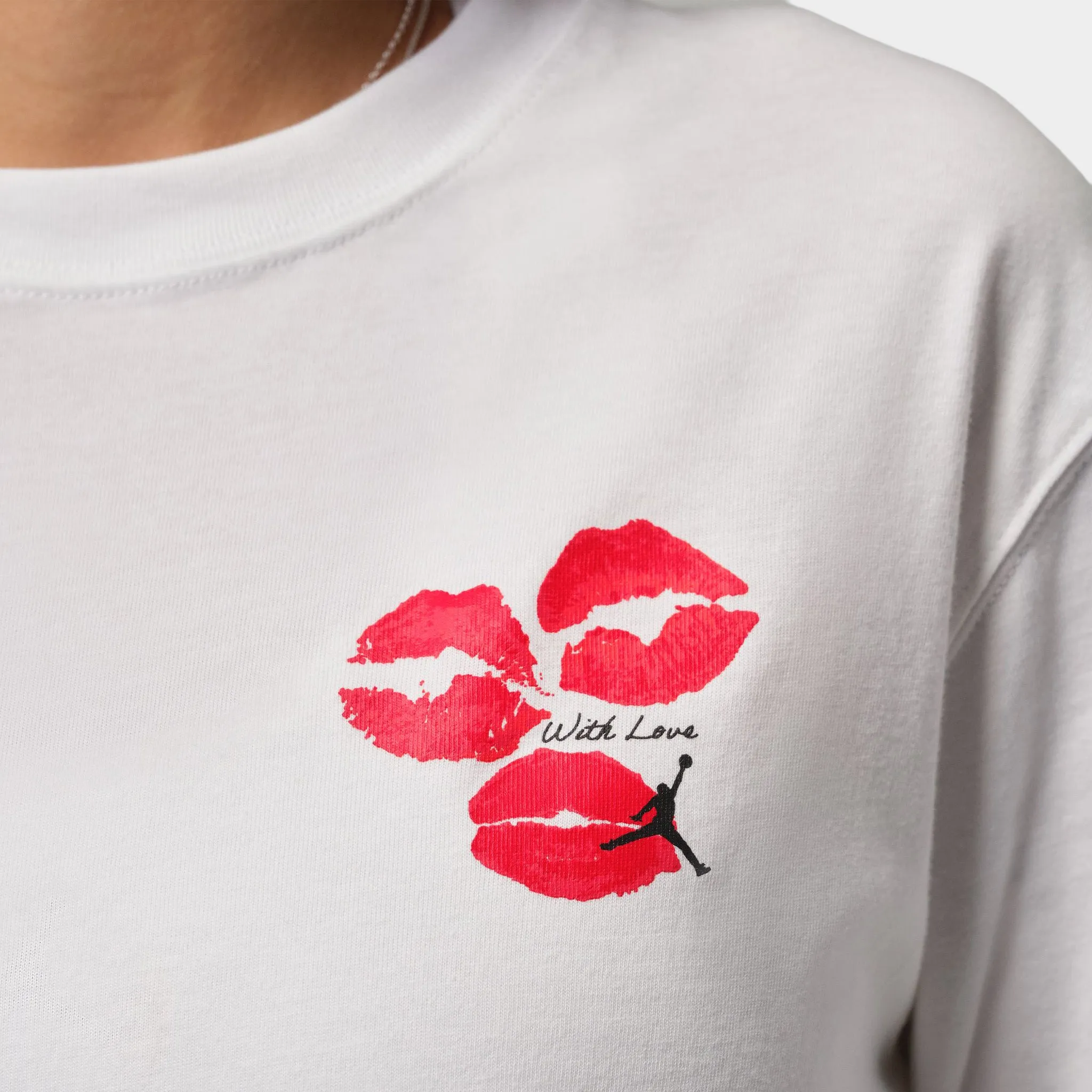 Jordan Women's Flight GF GFX T-Shirt Kiss White / Black sold by JD Sports product image thumbnail 4