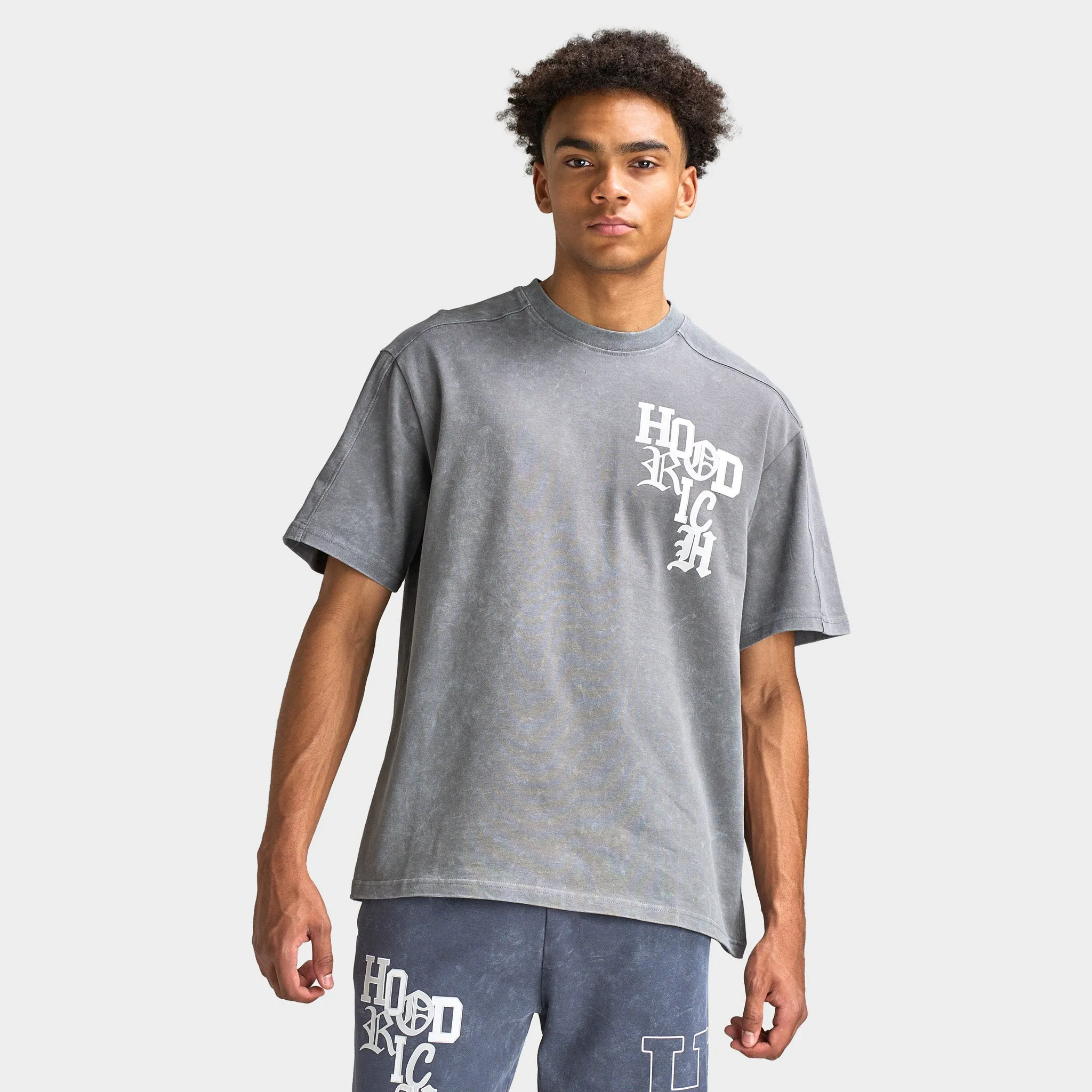 Hoodrich Heritage Oversized T-Shirt / Lava Smoke sold by JD Sports