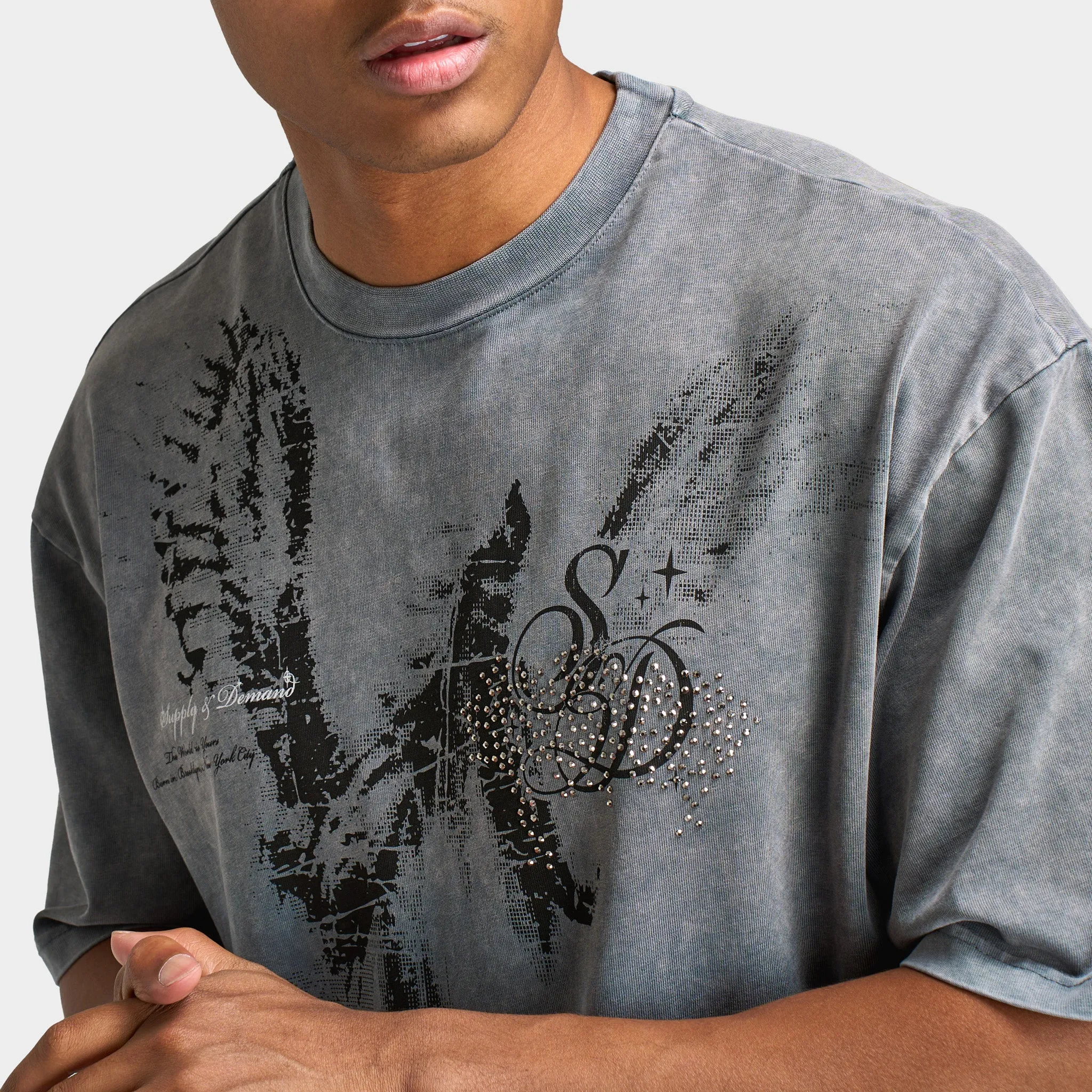 Supply & Demand Sherman T-Shirt / Distressed Grey sold by JD Sports product image thumbnail 4