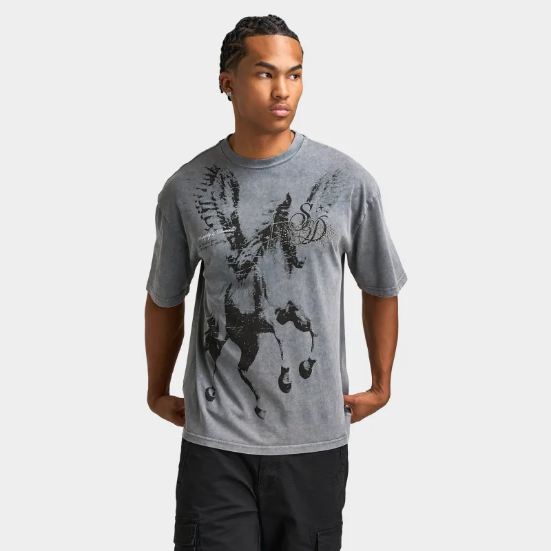 Supply & Demand Sherman T-Shirt / Distressed Grey made by JD Sports