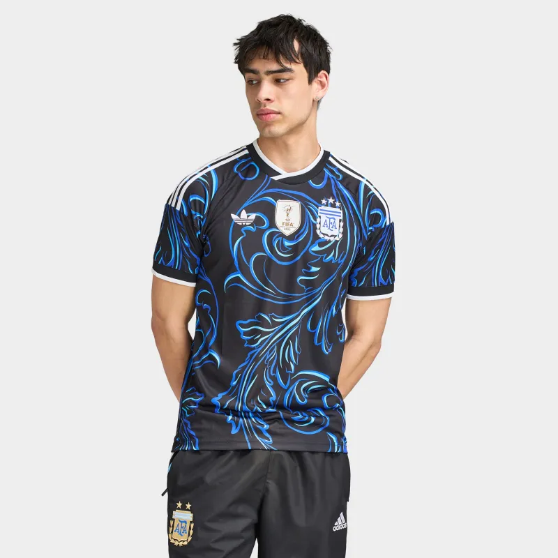 adidas Argentina Away Replica Jersey Black / Lucid Blue - Blue made by Adidas