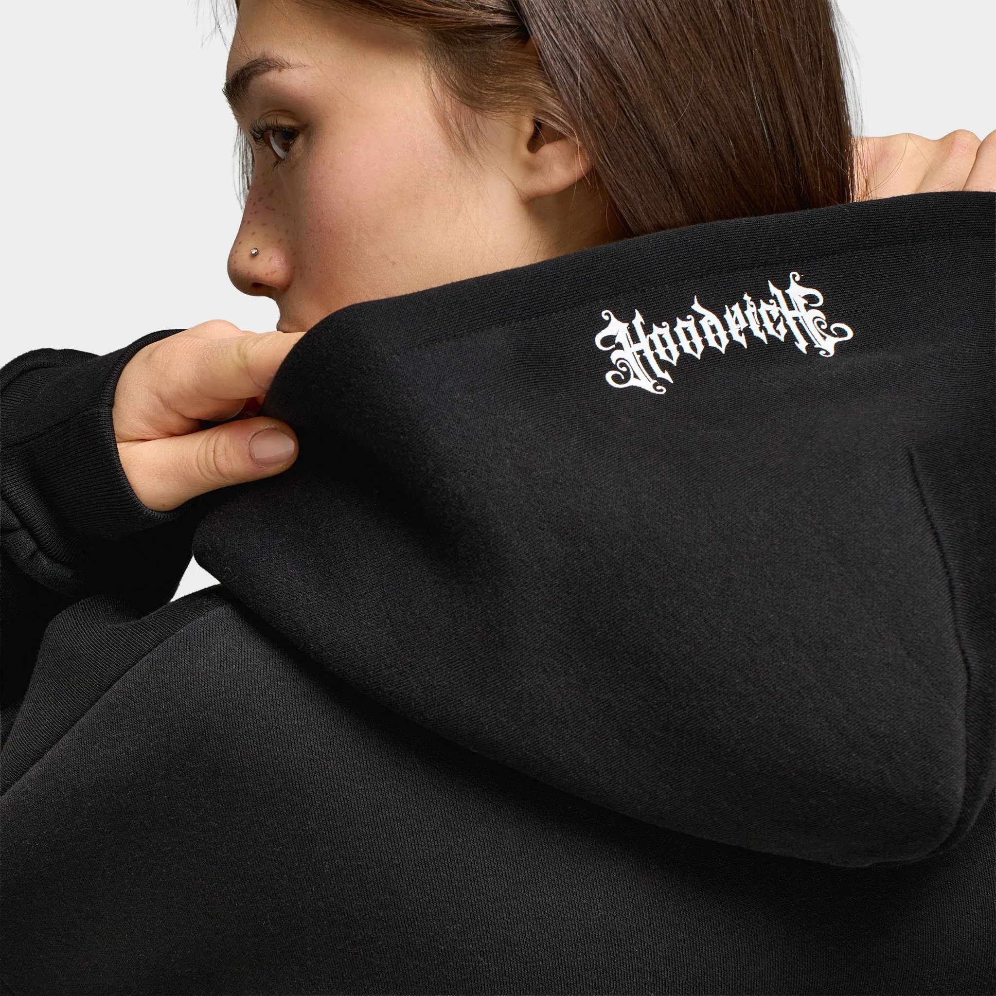 Hoodrich Moxy Mid Length Full-Zip Hoodie Black / Pink sold by JD Sports product image thumbnail 5