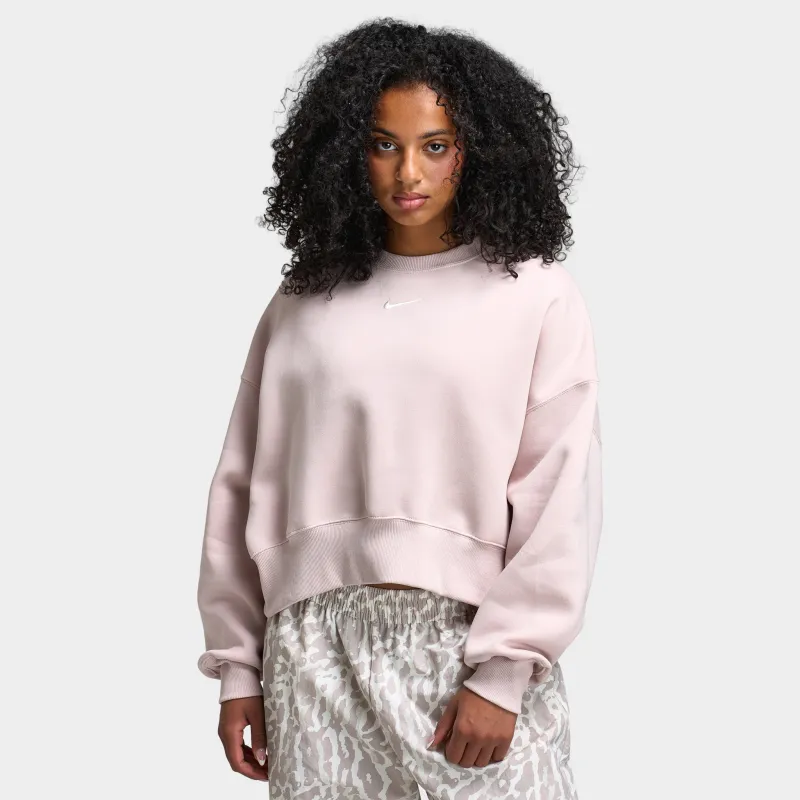 Nike Sportswear Women's Phoenix Fleece Oversized Crew / Silt Red made by Nike