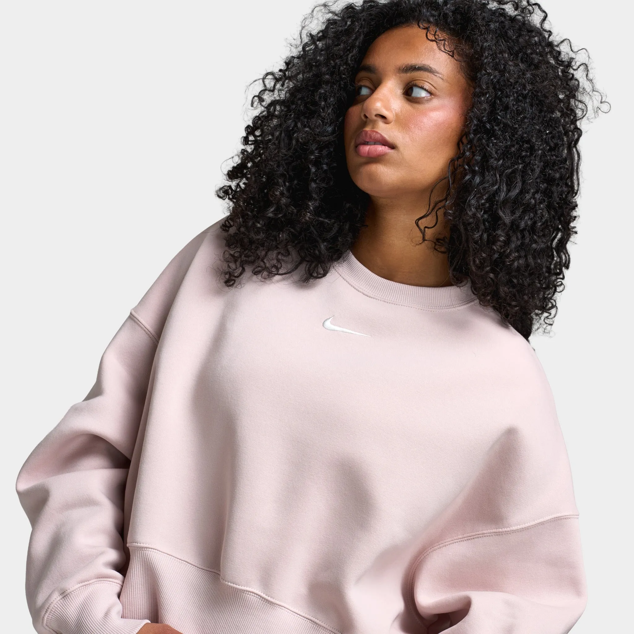 Nike Sportswear Women's Phoenix Fleece Oversized Crew / Silt Red sold by JD Sports product image thumbnail 3