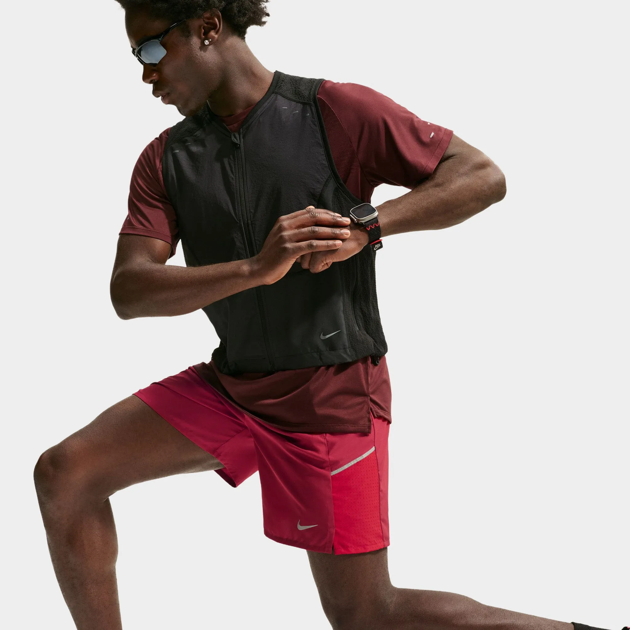 Nike Dri-Fit Miler 7BF Shorts / Tough Red sold by JD Sports product image thumbnail 3