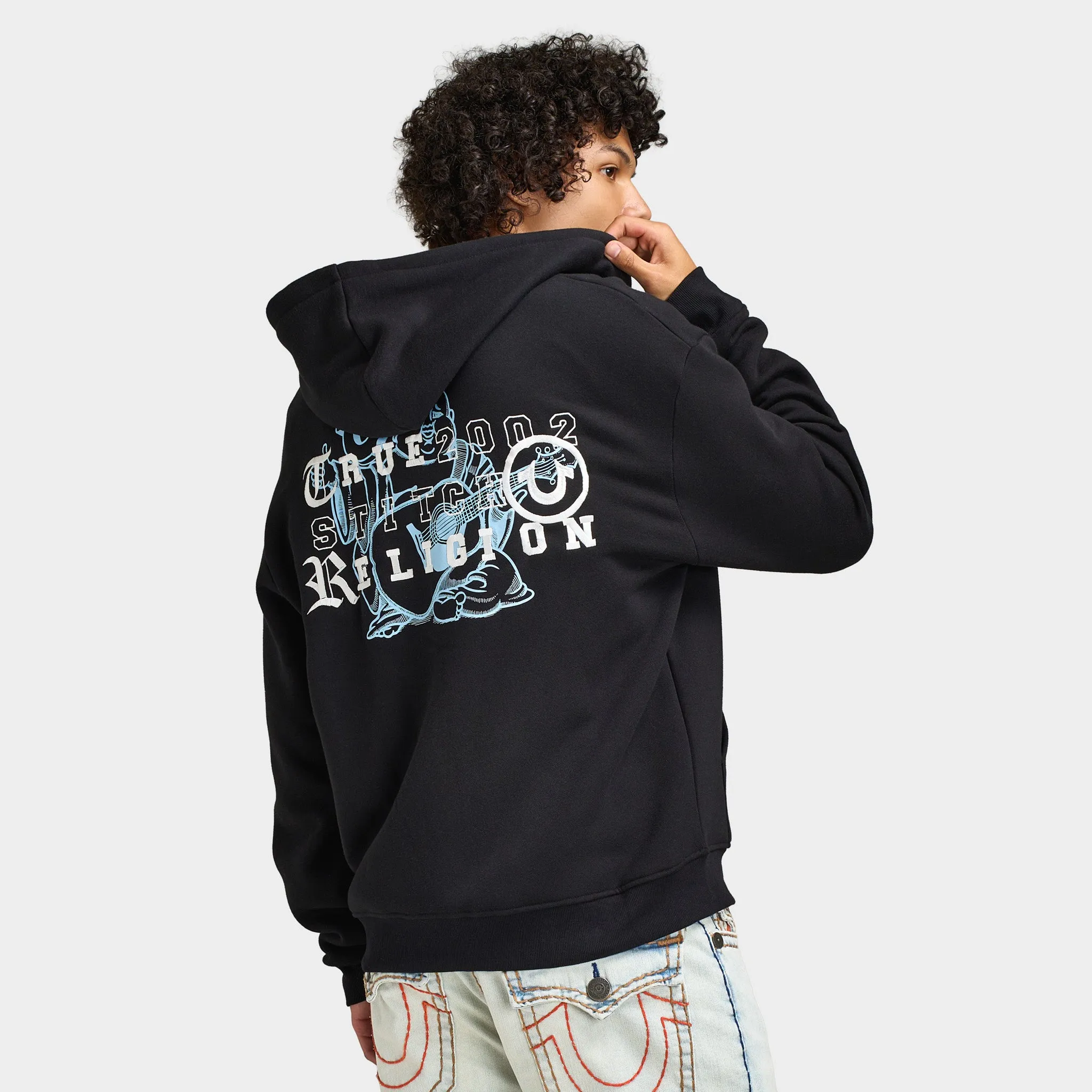 True Religion Buddha Logo Zip Hoodie / Black sold by JD Sports product image thumbnail 2