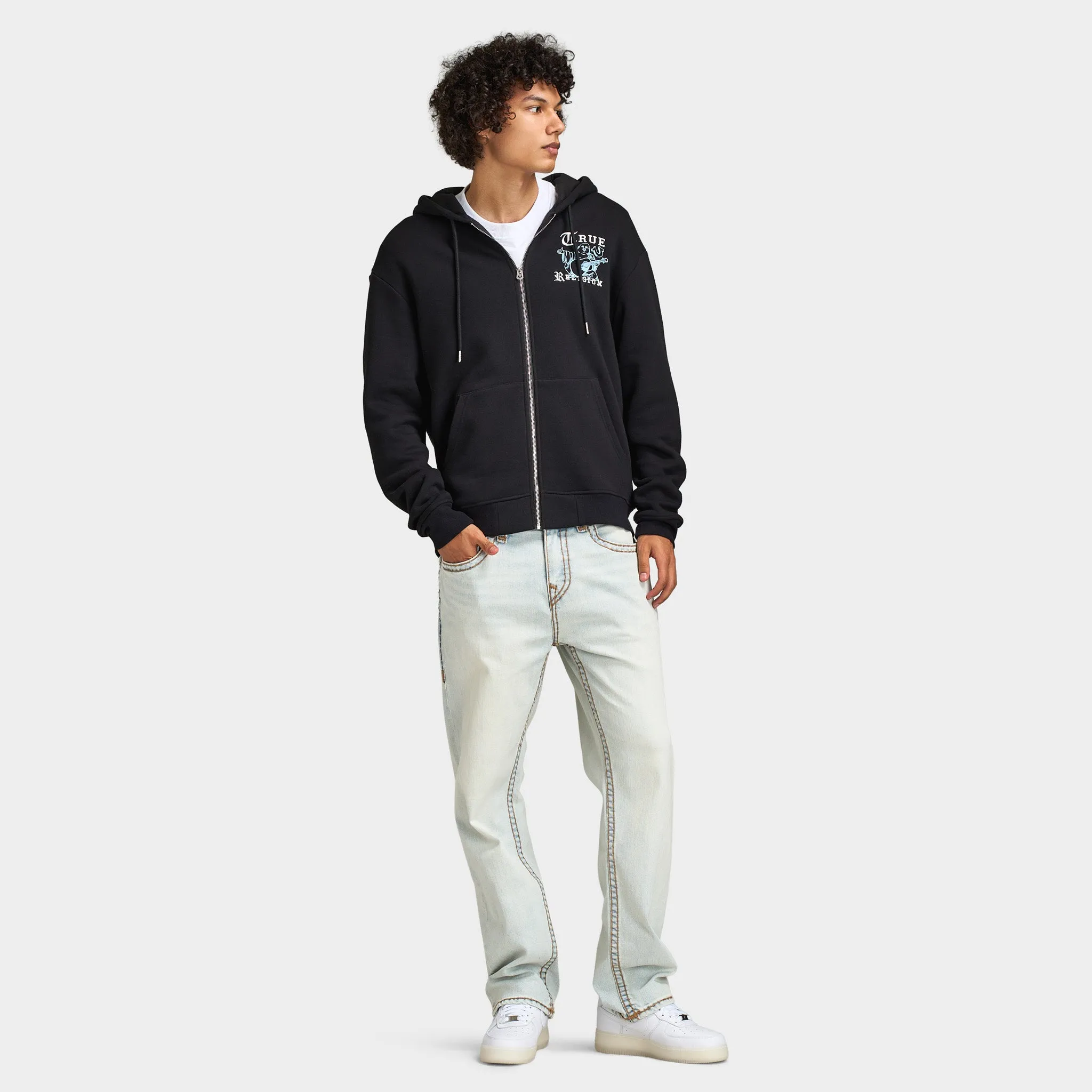 True Religion Buddha Logo Zip Hoodie / Black sold by JD Sports product image thumbnail 5