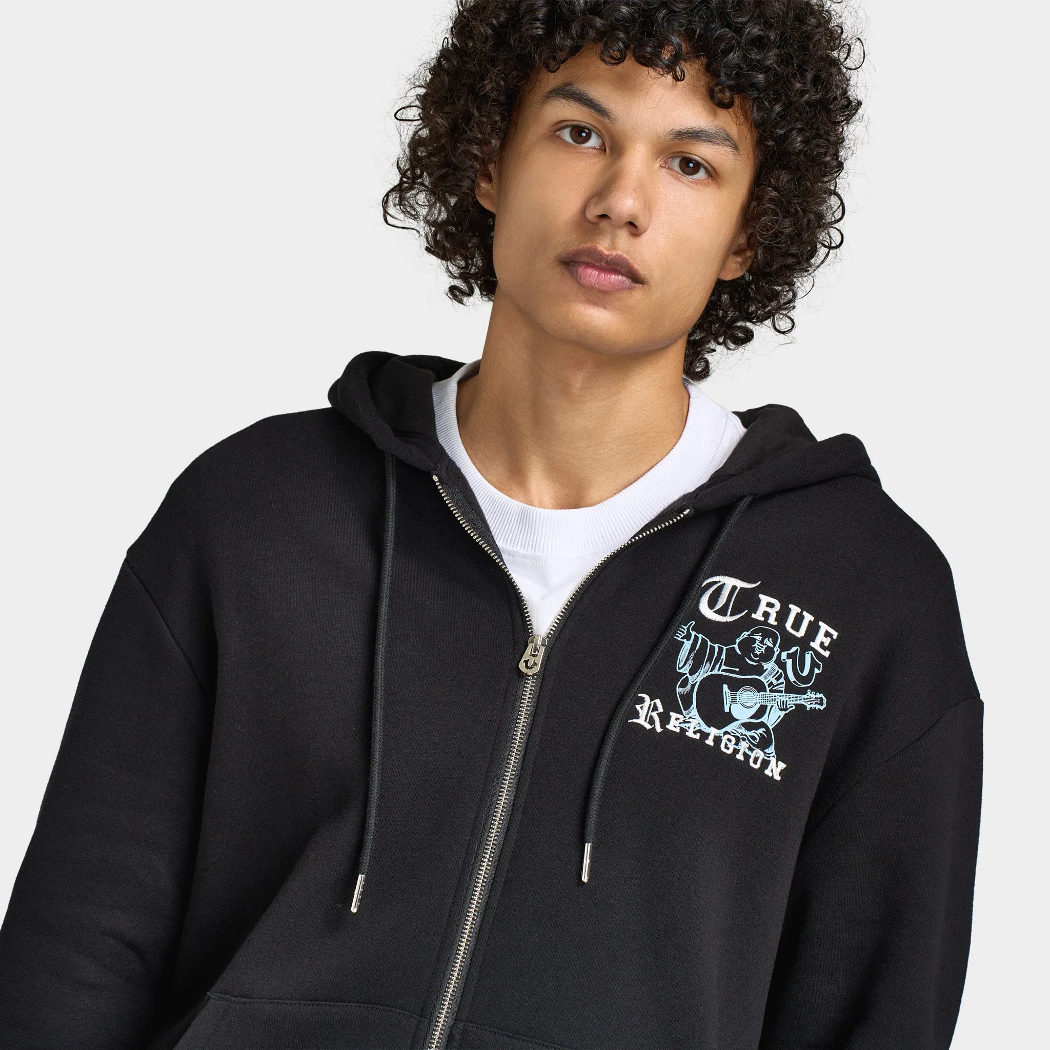 True Religion Buddha Logo Zip Hoodie / Black sold by JD Sports product image thumbnail 3