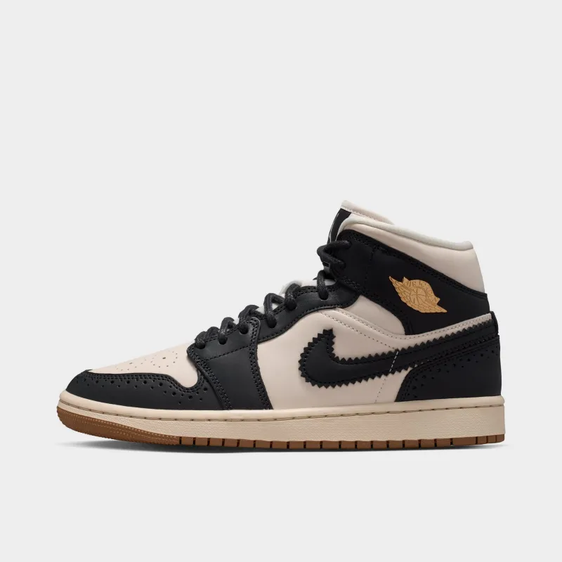 Jordan Women's 1 Mid SE Off Noir / Chalk - Chalk made by Jordan