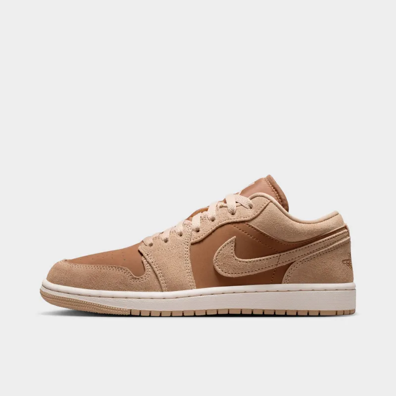 Jordan Women's 1 Low Legend Medium Brown / Light British Tan made by Jordan