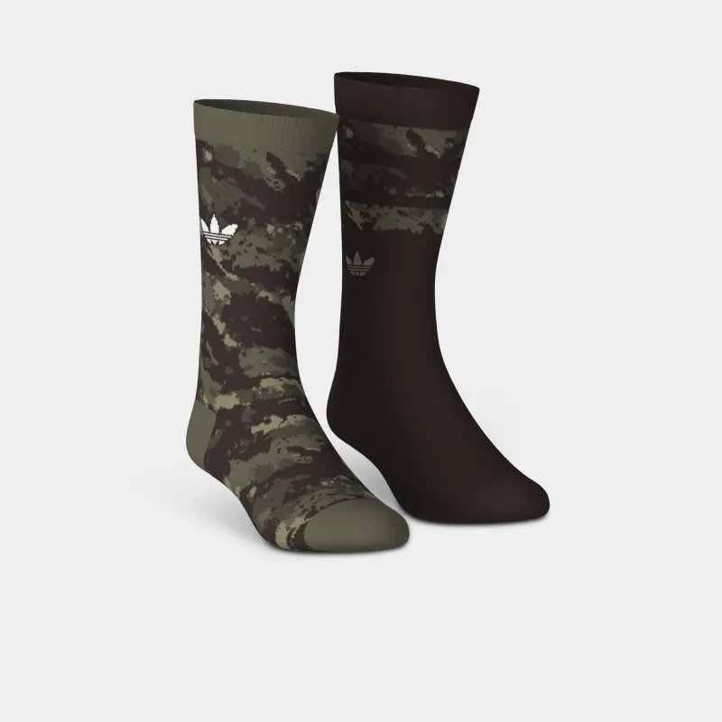 adidas Originals Camo Crew Socks (2-Pack) / Camo made by Adidas