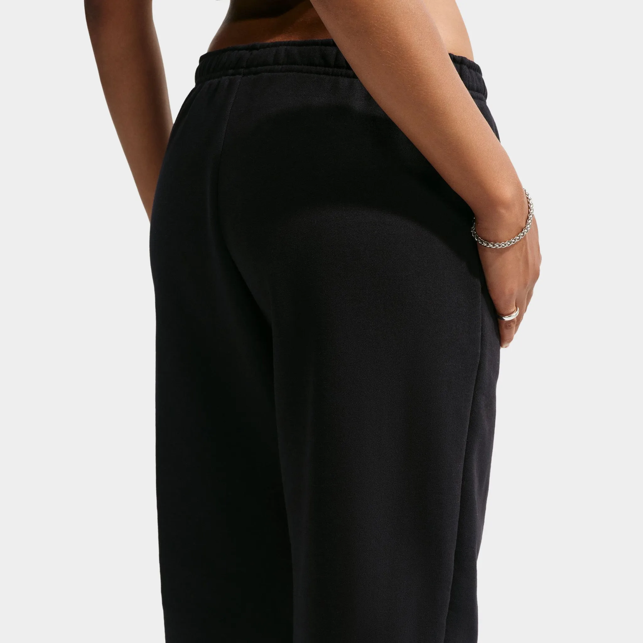 Nike Women's Studio Fleece Pant Black / White sold by JD Sports product image thumbnail 5