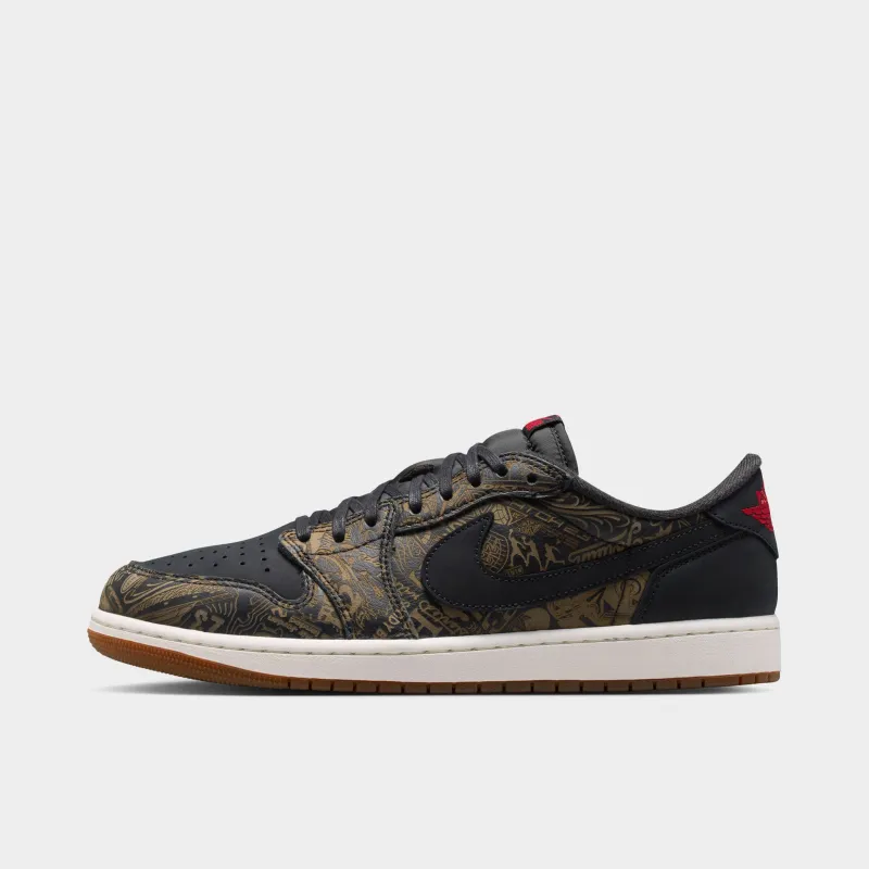 Jordan 1 Low OG Black / Varsity Red - Summit White made by Jordan