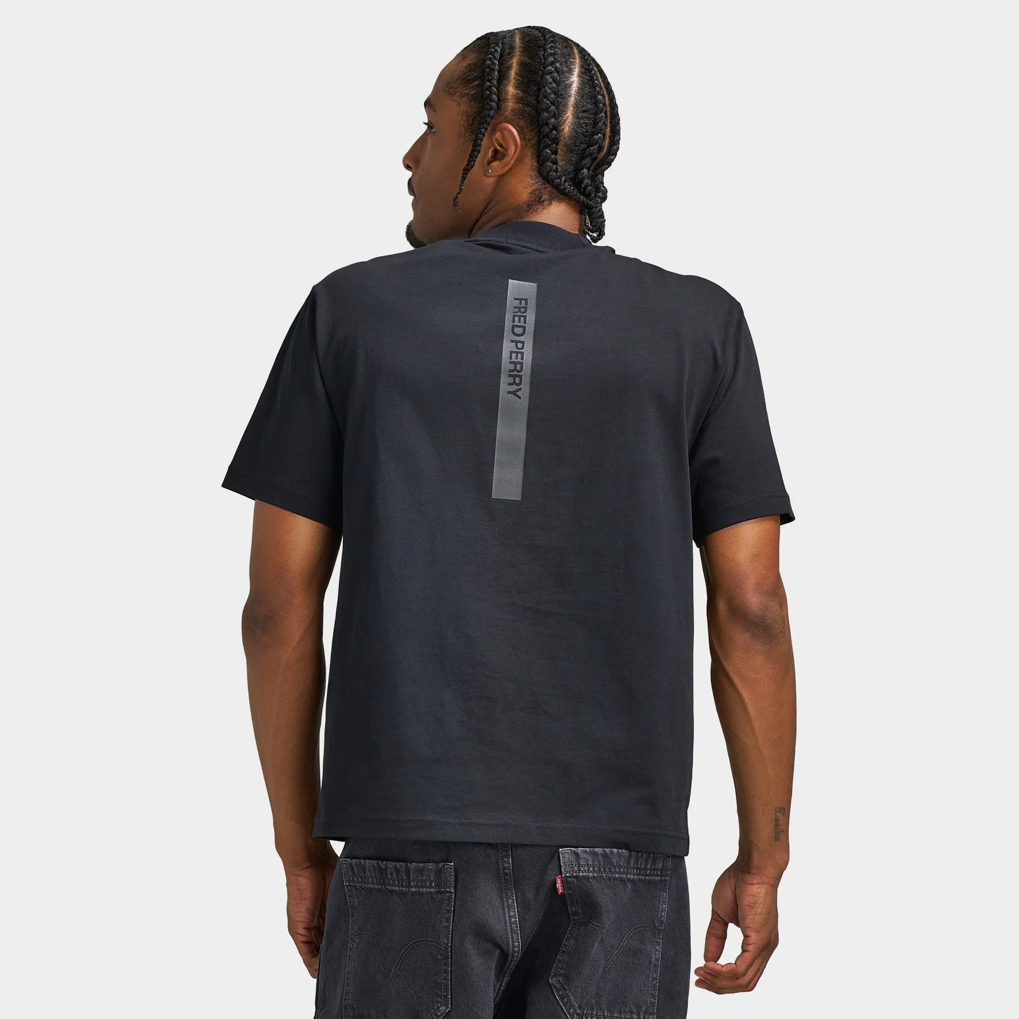 Fred Perry Reflective Print Tee / Black sold by JD Sports product image thumbnail 2