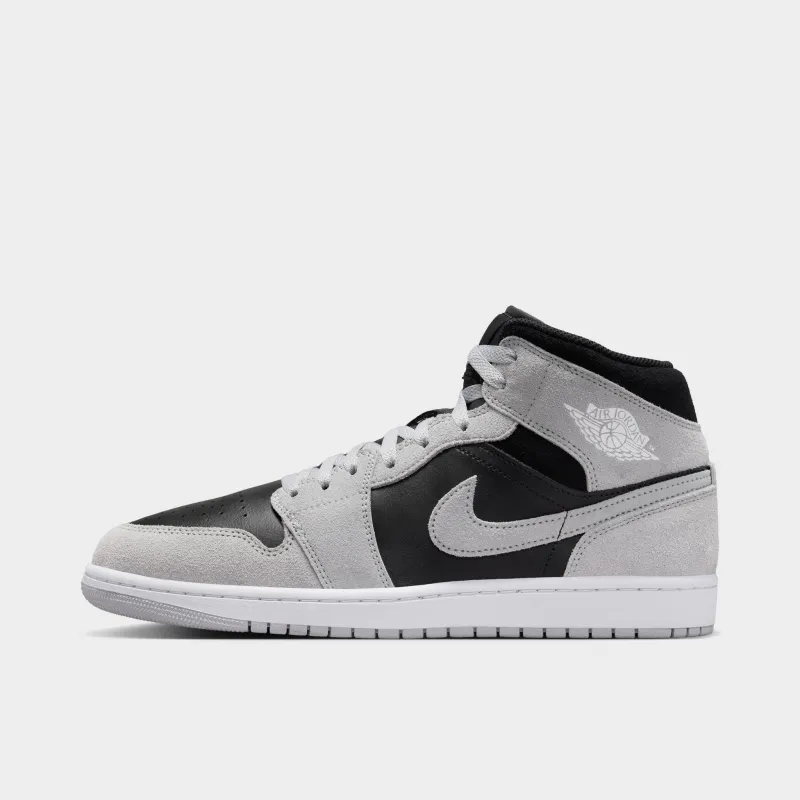 Jordan 1 Mid Light Smoke / White - Black made by Jordan