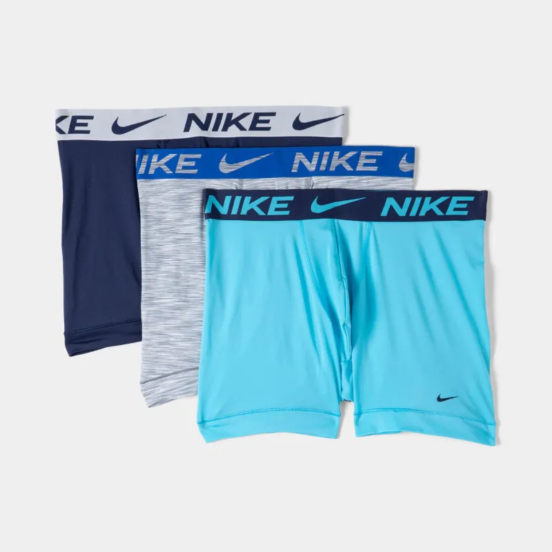 Nike Essential Microfiber Stretch Boxer Brief (3P) Multi / Blue made by Nike