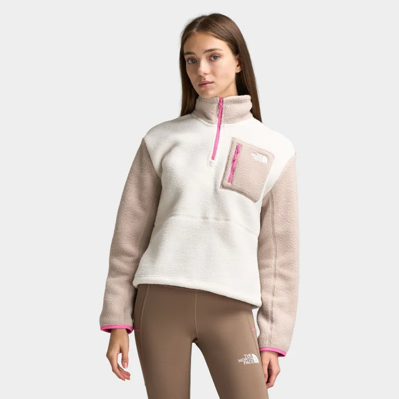 The North Face Women's Yumiori 1/4-Zip White Dune / Taupe made by The North Face