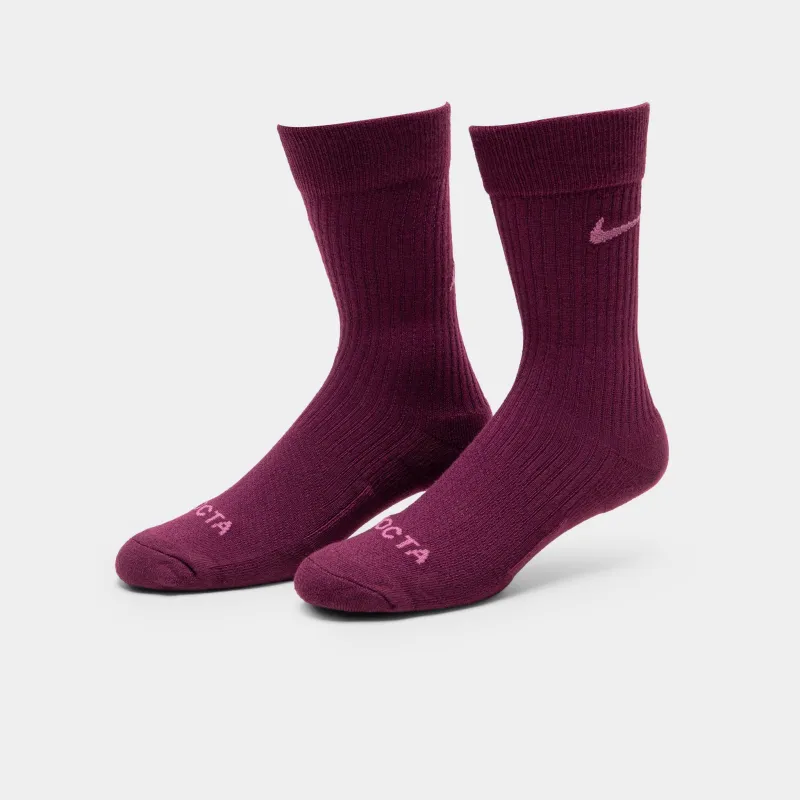 Nike NOCTA Crew Socks (3-Pack) / Bordeaux made by Nike