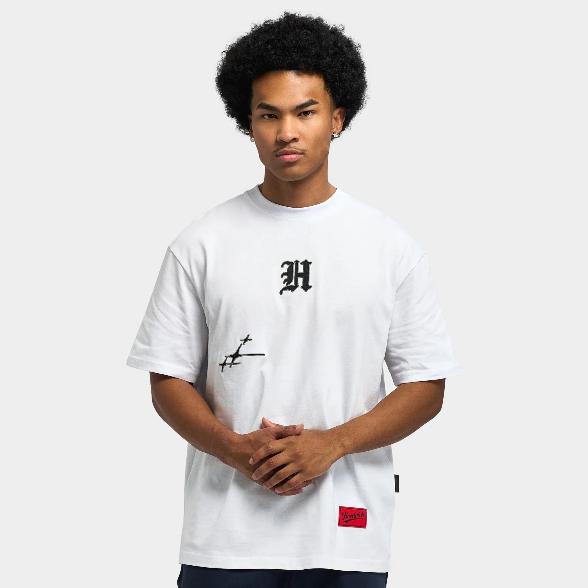 Hoodrich Crypstade Oversized T-Shirt / White sold by JD Sports