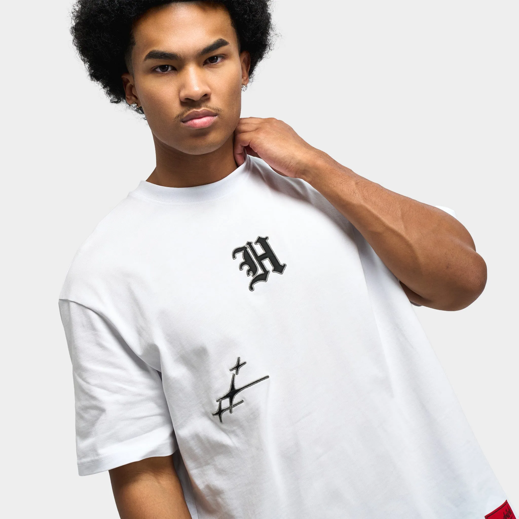 Hoodrich Crypstade Oversized T-Shirt / White sold by JD Sports product image thumbnail 3