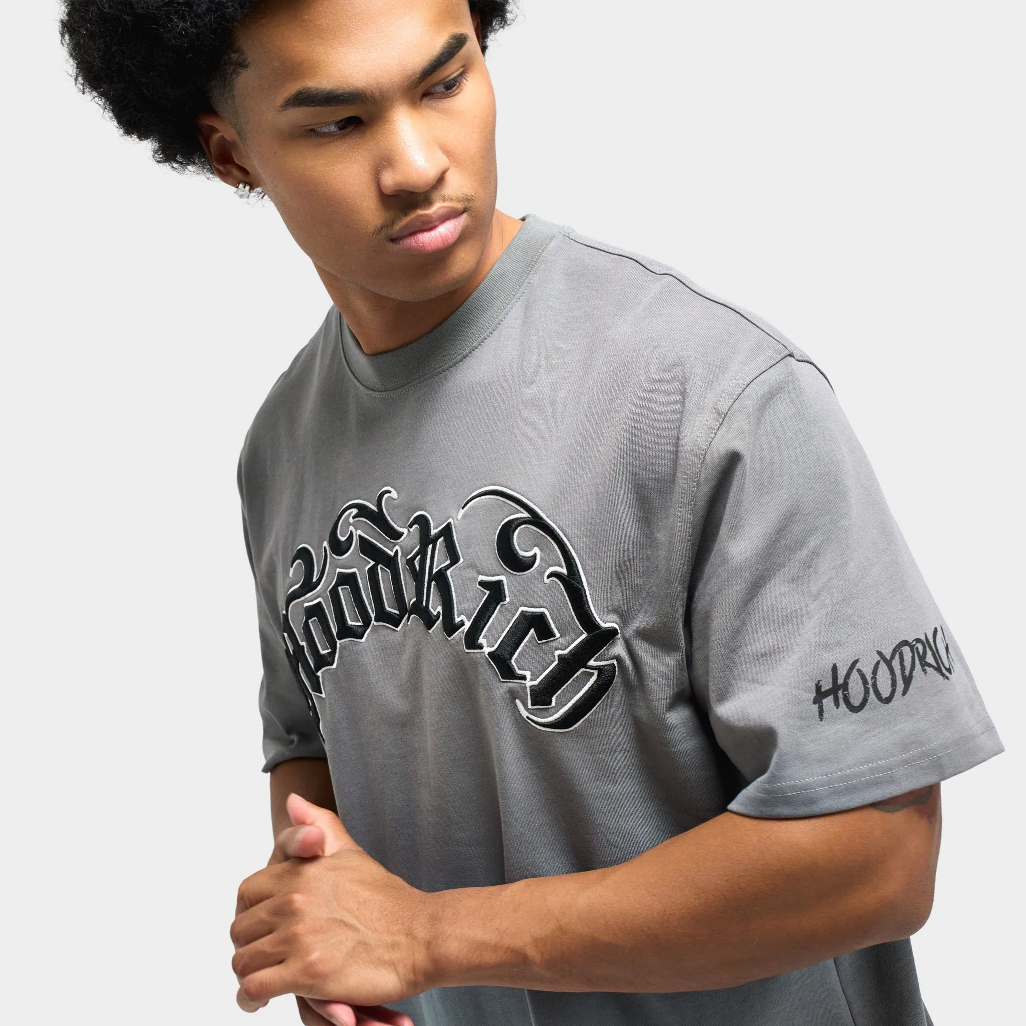 Hoodrich Nocturn Oversized T-Shirt / Lava Smoke sold by JD Sports product image thumbnail 3