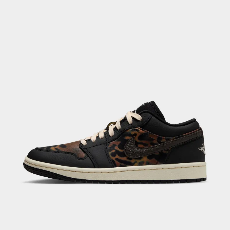 Jordan Women's 1 Low SE Black / Chalk - Velvet Brown made by Jordan