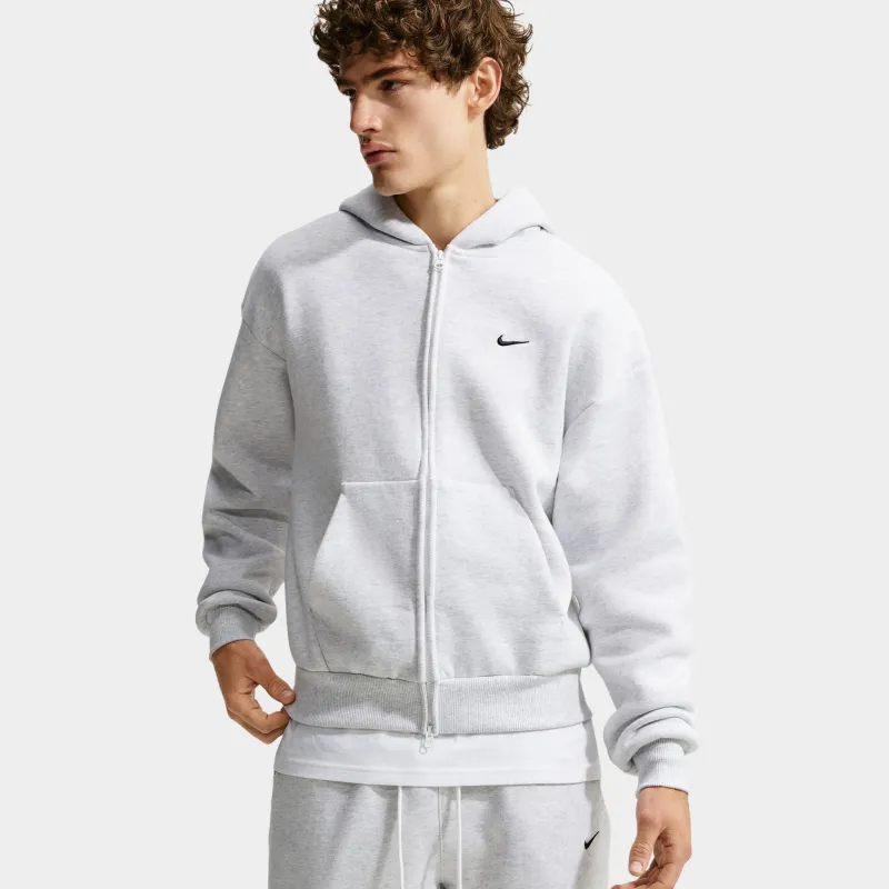 Nike Solo Fleece Full-Zip Hoodie Birch Heather / Black made by Nike