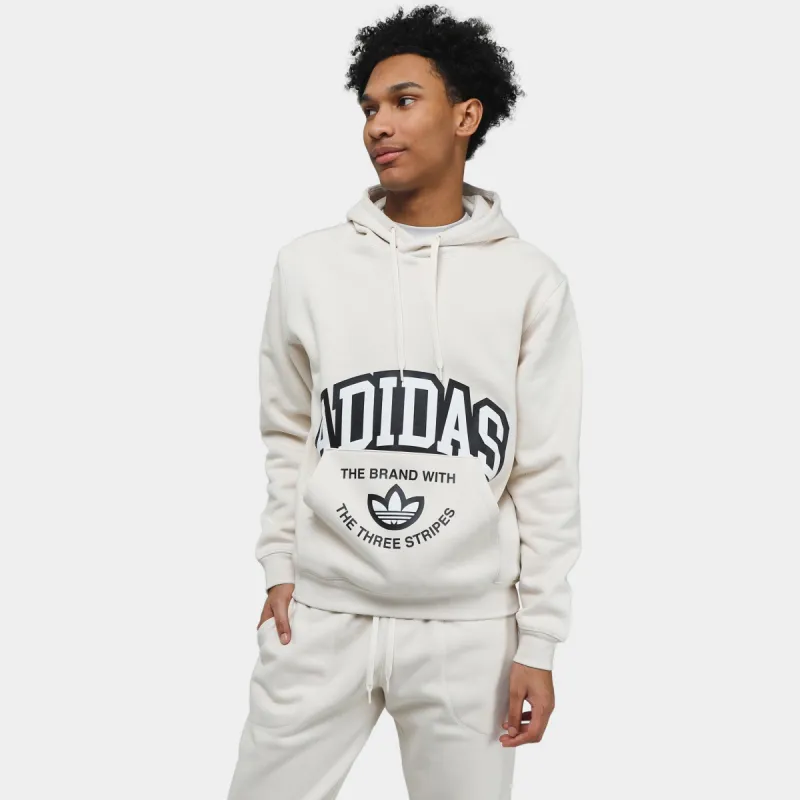 adidas Originals Varcity Fleece Pullover Hoodie /WonderWhite sold by JD Sports