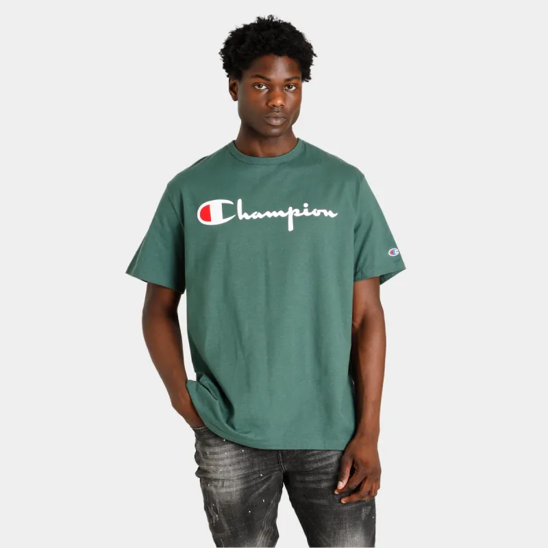 Champion Lightweight T-shirt / Dark Green 014 sold by JD Sports