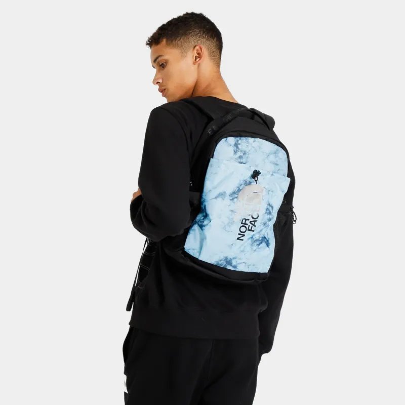 The North Face Bozer Backpack Beta Blue Dye Texture Print / TNF Black sold by JD Sports