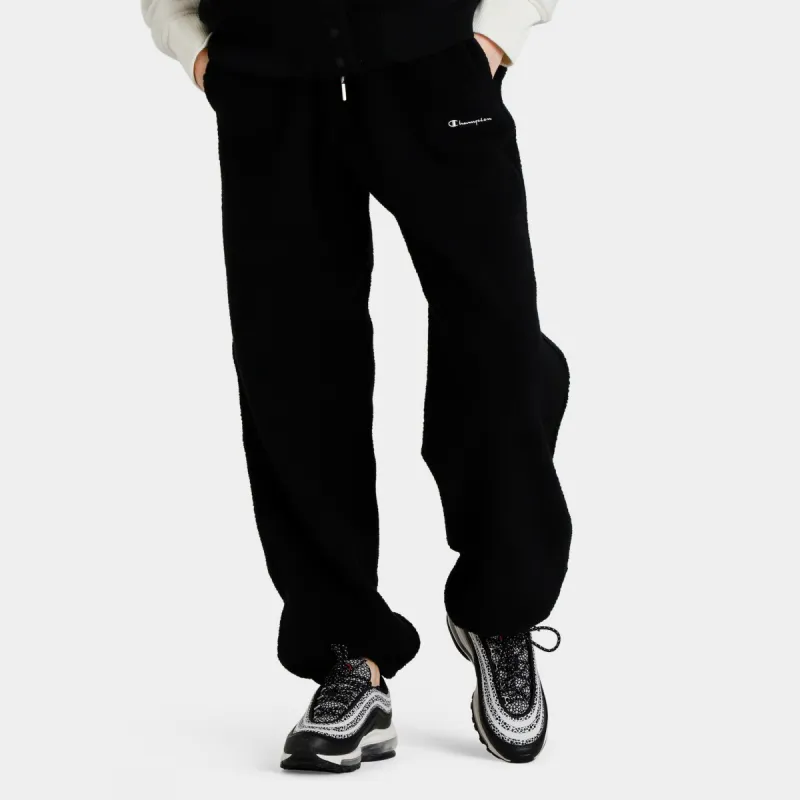 Champion Women's Teddy Fleece Joggers / Black sold by JD Sports