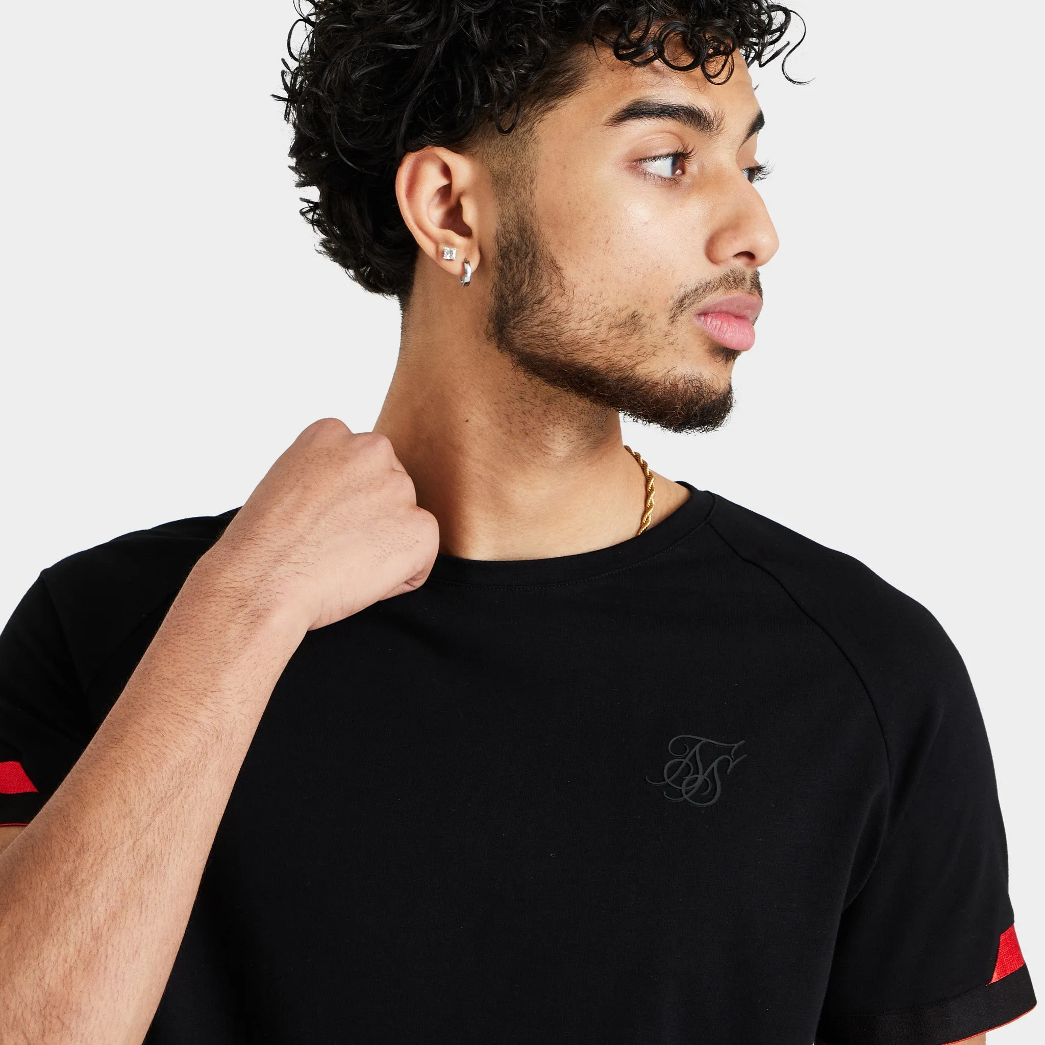 SikSilk Dual Cuff Tech T-shirt / Black sold by JD Sports product image thumbnail 3