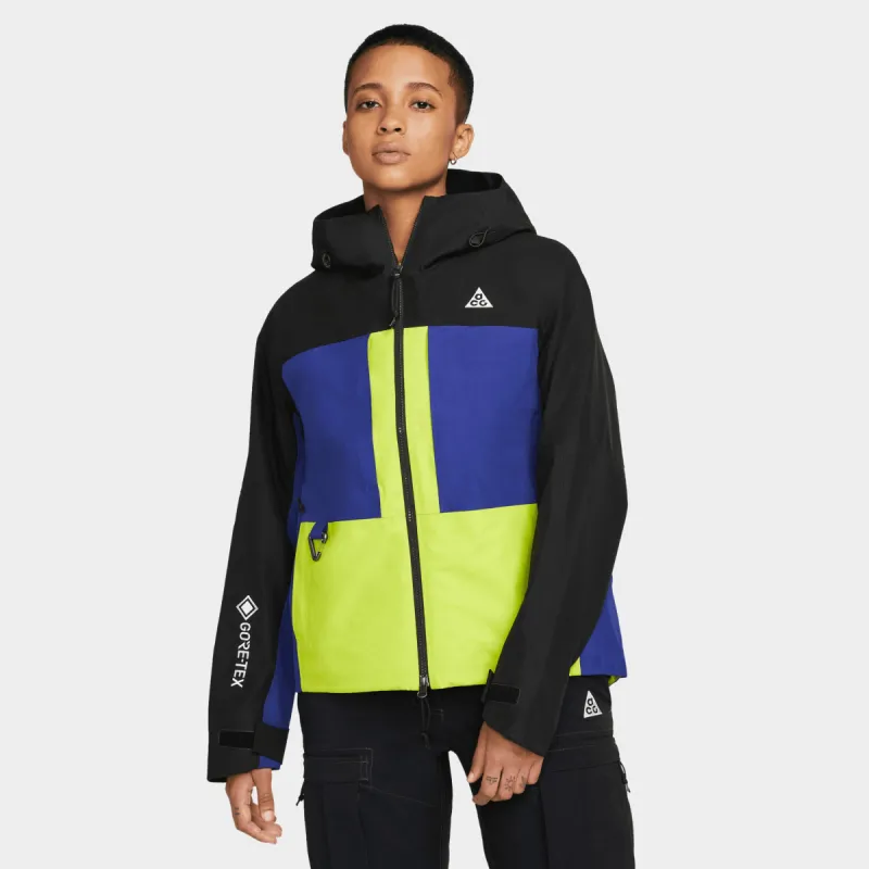 Nike ACG Women's GORE-TEX Misery Ridge Shell Black / Deep Royal Blue - Cyber sold by JD Sports