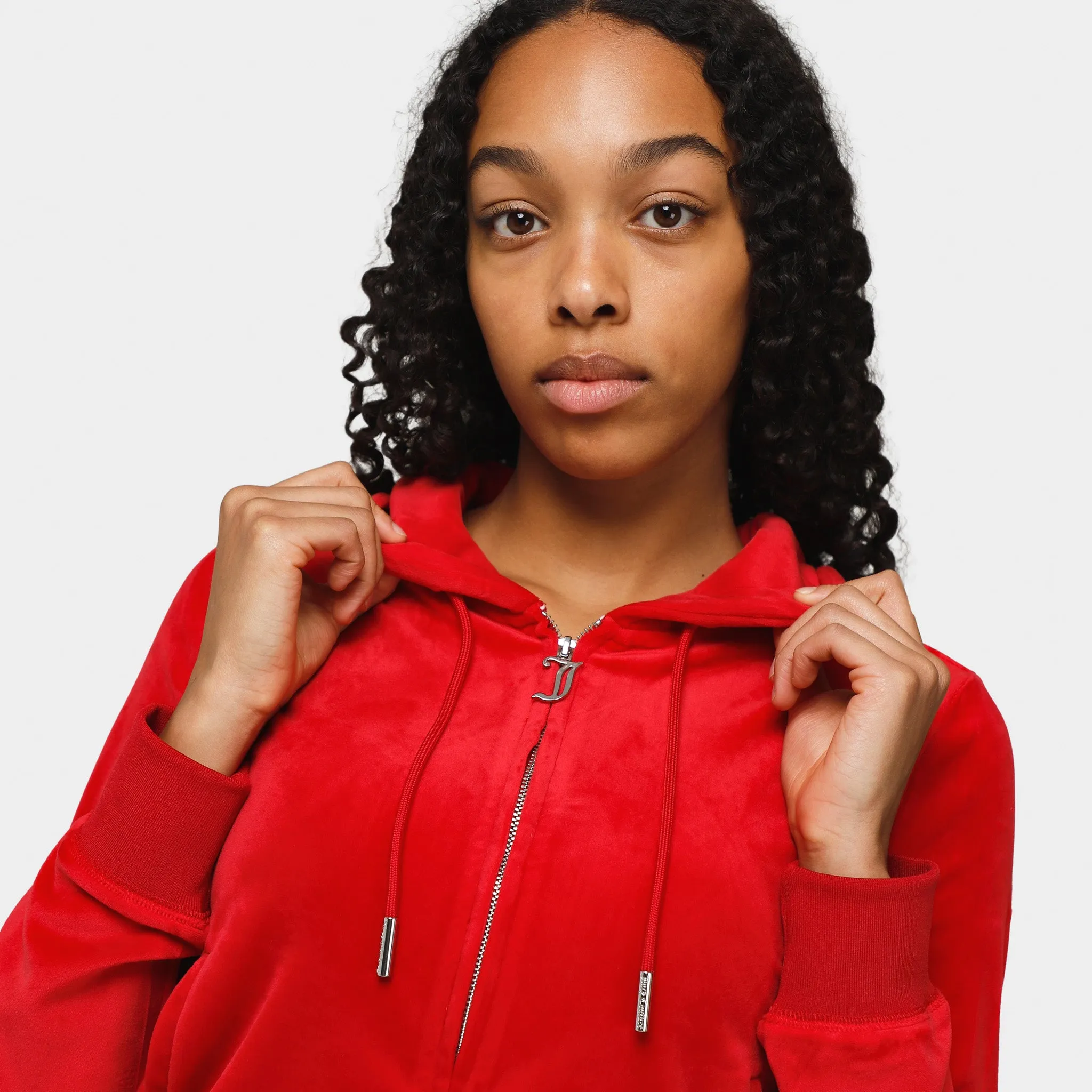 Juicy Couture Women's OG Big Bling Full Zip Hoodie / Coco Red sold by JD Sports product image thumbnail 3