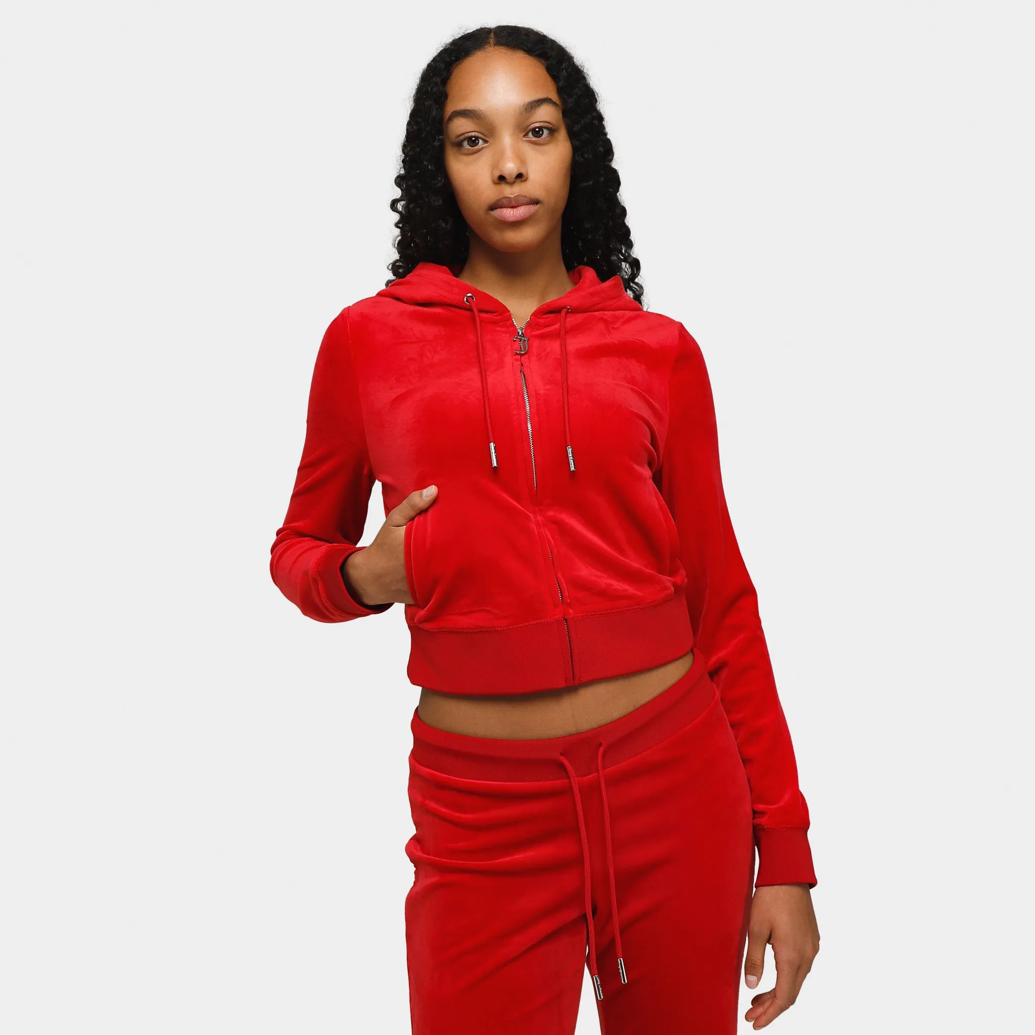Juicy Couture Women's OG Big Bling Full Zip Hoodie / Coco Red sold by JD Sports