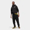 Jordan Paris Saint-Germain Fleece Pullover Hoodie Black / Tour Yellow sold by JD Sports