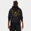 Jordan Paris Saint-Germain Fleece Pullover Hoodie Black / Tour Yellow sold by JD Sports