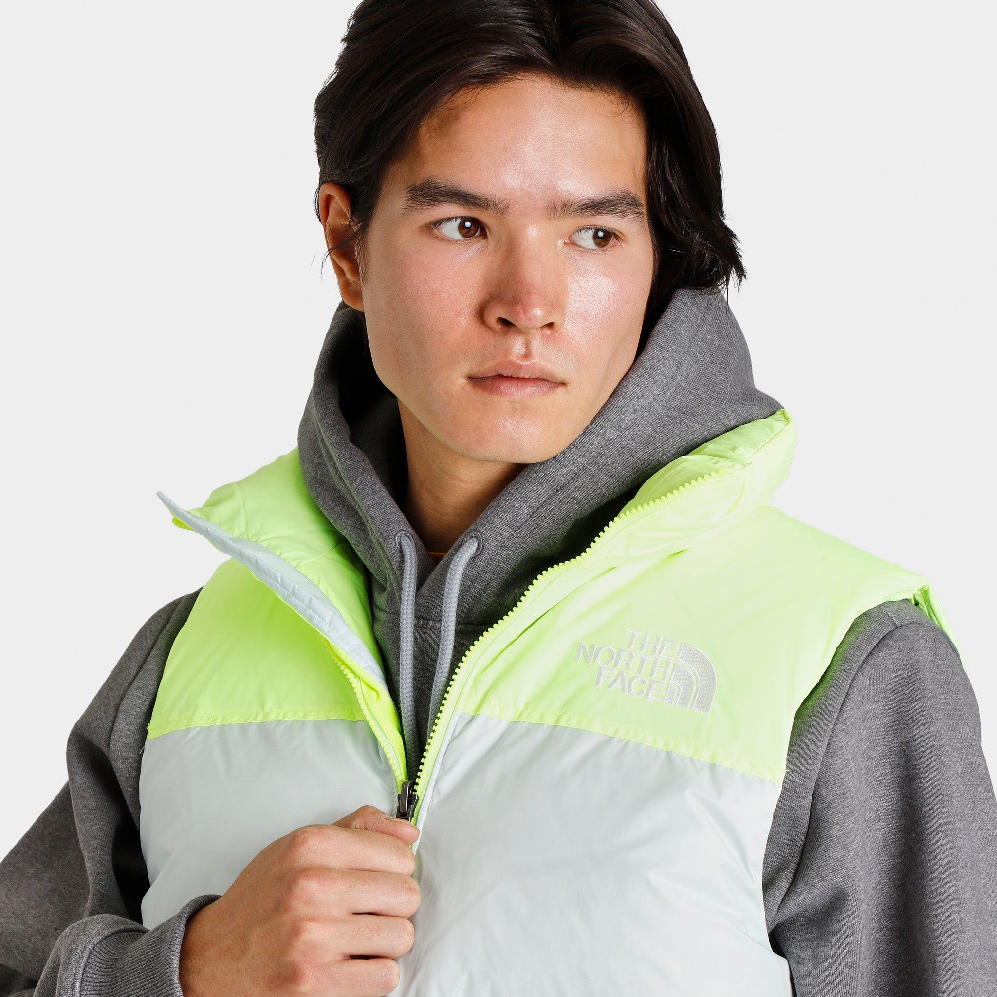 The North Face 1996 Retro Nuptse Vest Skylight Blue / LED Yellow sold by JD Sports product image thumbnail 2