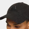 adidas Fleece Baseball Cap Dark Grey Heather / Black sold by JD Sports